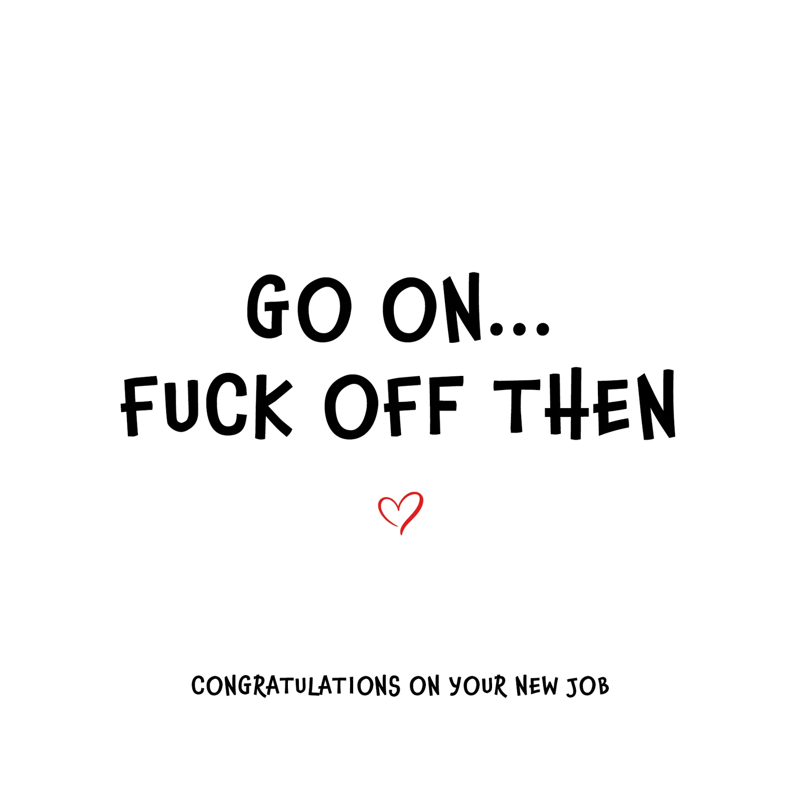 Cheeky New Job Farewell Card